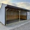 10×24 Animal Shelter With A 6ft Tack Room (built Strong)